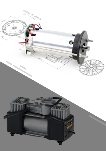 須大批量定制的便攜式輪胎充氣泵電機36 V無刷直流電機